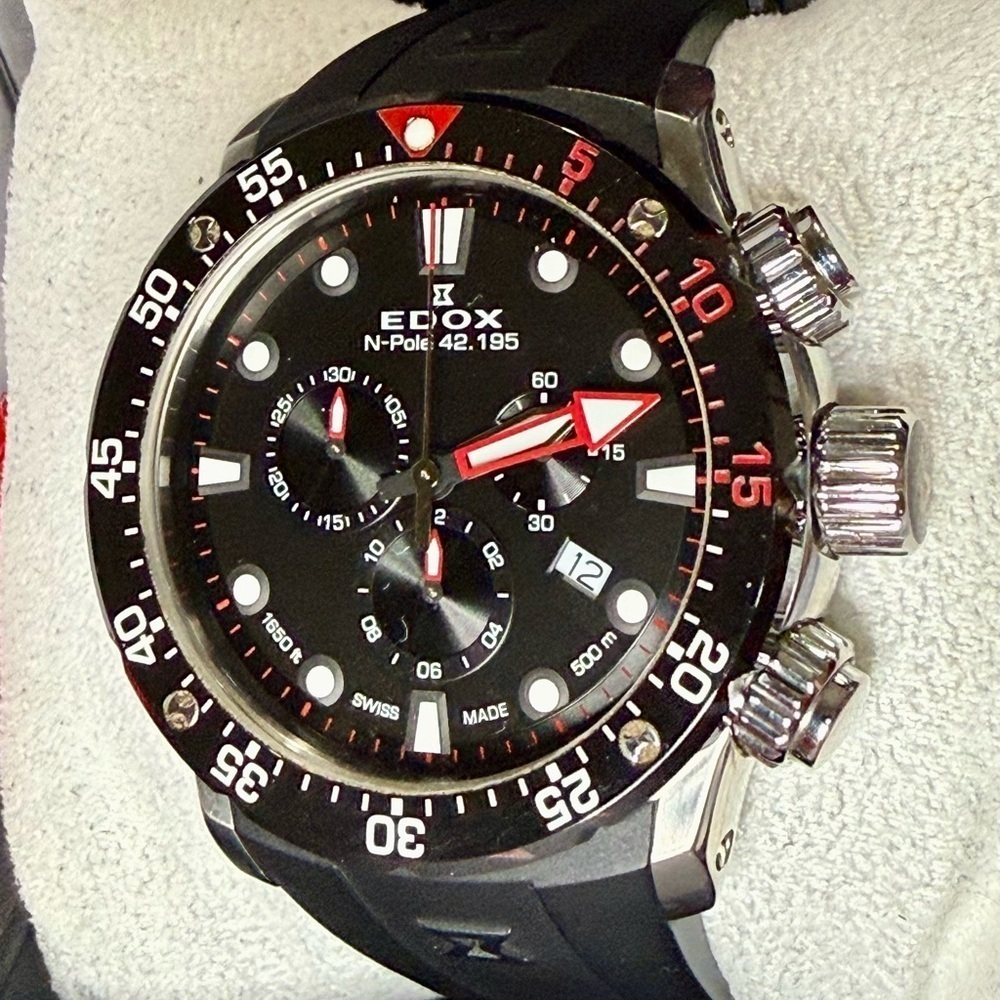Edox Chrono Offshore 1 Sharkman ll North Pole Limited Editition Men’s Watch - Picture 3 of 8